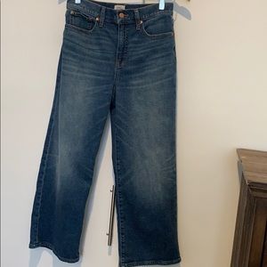 Slim Wide-leg high-rise J Crew jeans